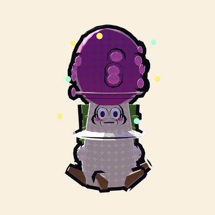 Mother Morel, a giant purple mushroom